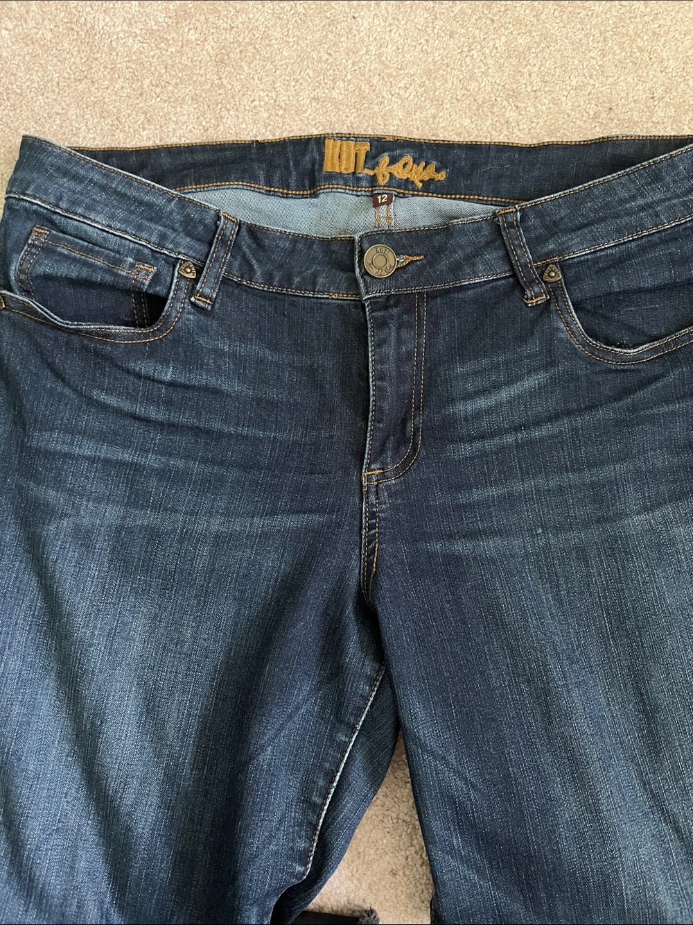 Kut from the Kloth Dark Indigo Straight Leg Jeans